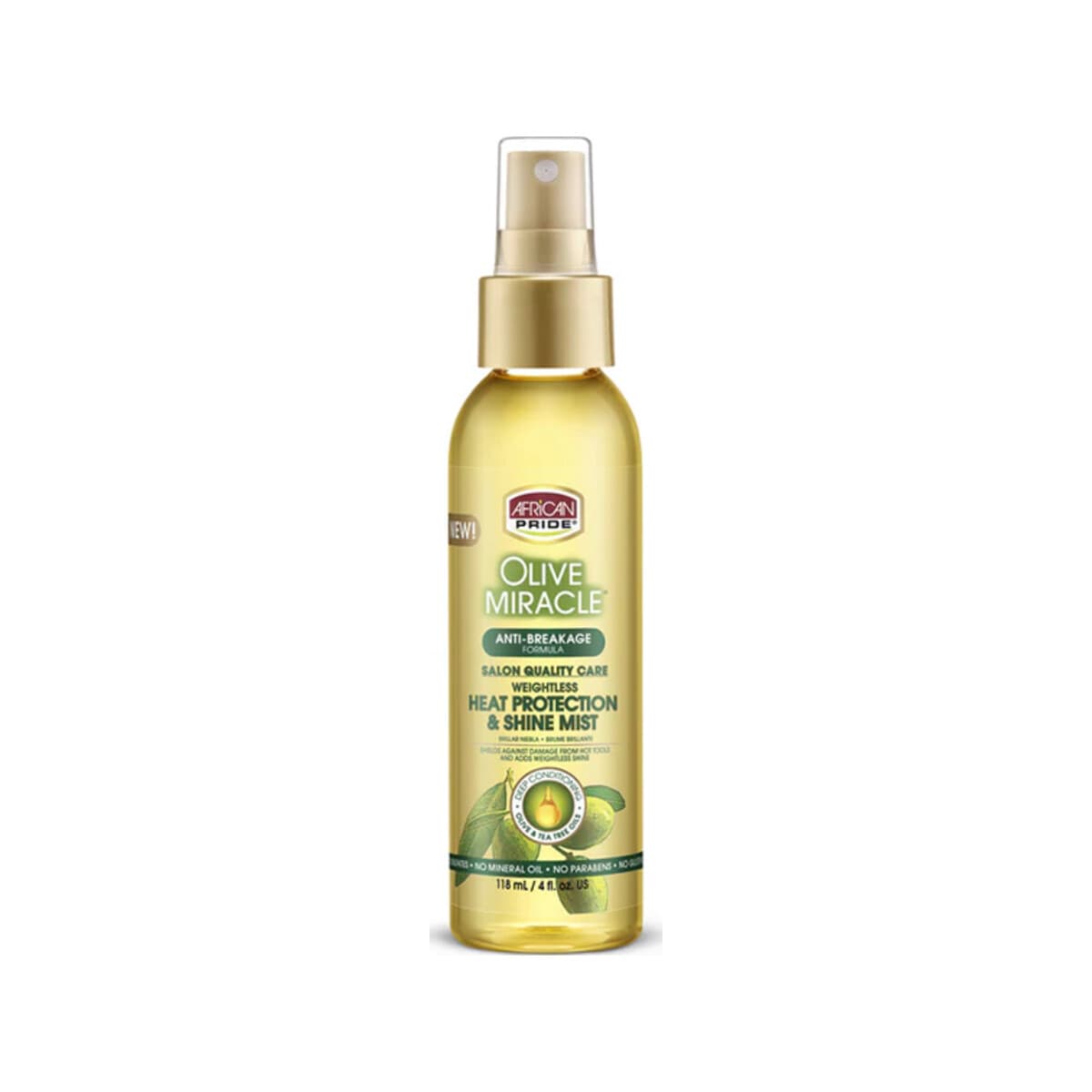 African Pride Olive Miracle Heat Protection & Shine Mist